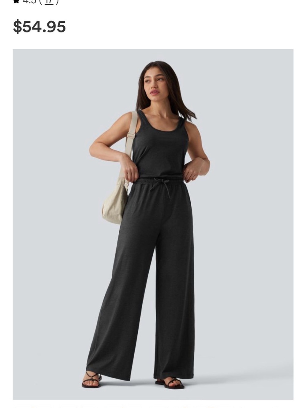 Halara wide leg jumpsuit